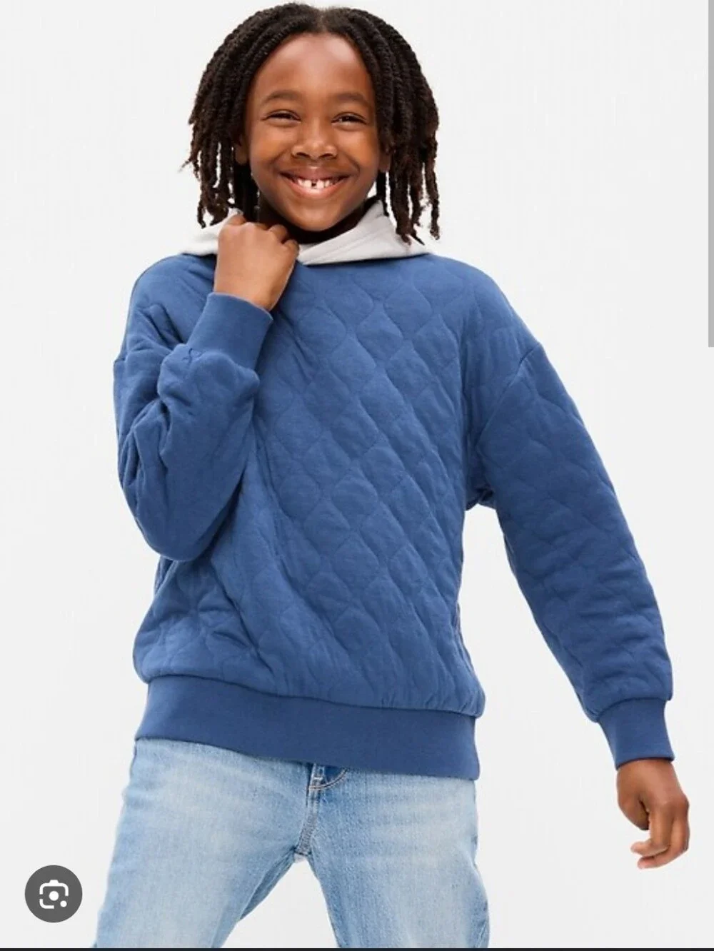 Old Navy Oversized Quilted Fleece Hoodie- M